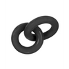 Hunky Junk Duo Linked Cock & Ball Rings - Tar - Penis Enhancement