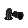 Hunky Junk Elong Nipsuckers - Black - Bondage Blindfolds & Restraints