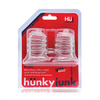Hunky Junk Elong Nipsuckers - Clear - Bondage Blindfolds & Restraints