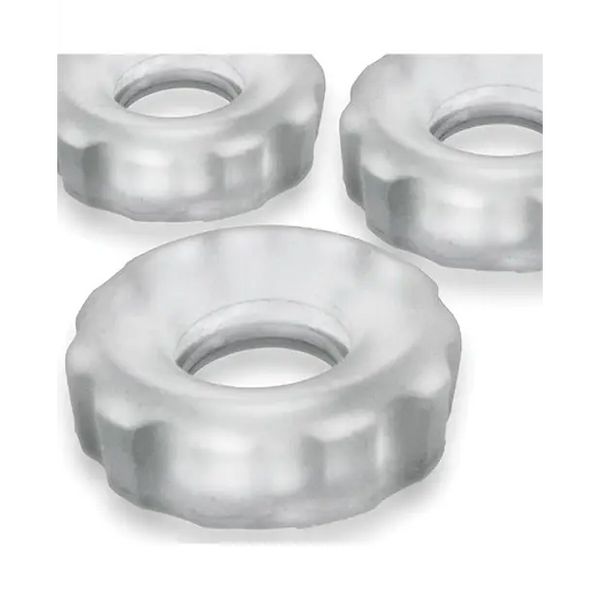 Hunky Junk Fractal Ballstretcher - Clear Ice - Gay & Lesbian Products