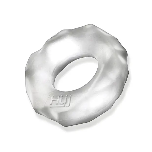 Hunky Junk Fractal Cockring - Clear Ice - Gay & Lesbian Products