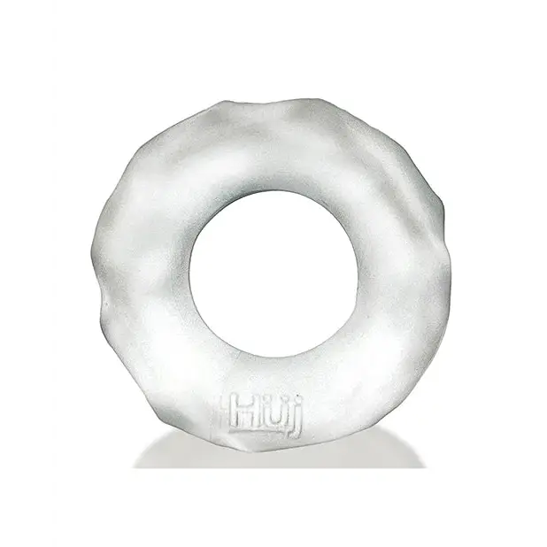Hunky Junk Fractal Cockring - Clear Ice - Gay & Lesbian Products