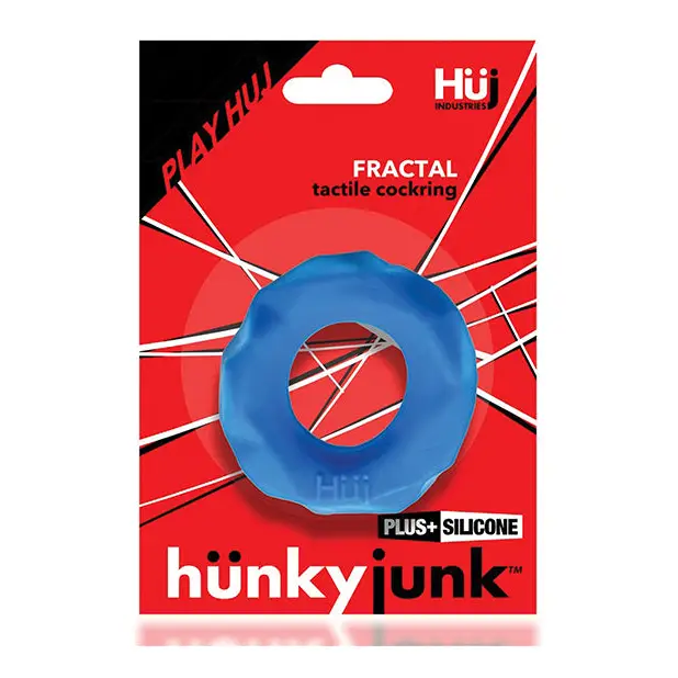 Hunky Junk Fractal Cockring - Tar Ice - Gay & Lesbian Products