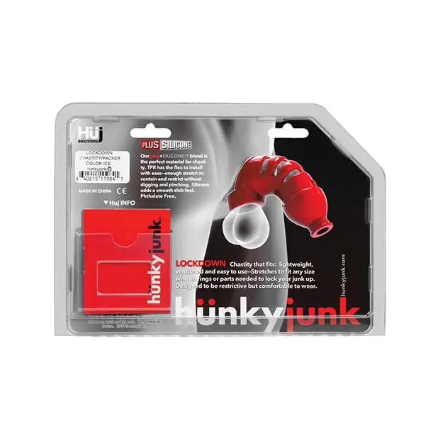 Hunky Junk Lockdown Chastity - Ice - Bondage Blindfolds & Restraints