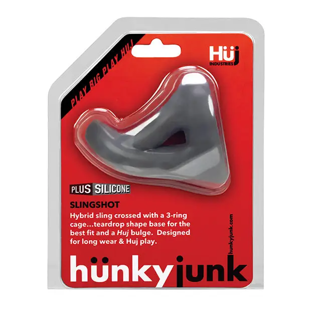 Hunky Junk Slingshot 3 Ring Teardrop - Stone - Penis Enhancement