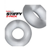 Hunky Junk Stiffy 2 Pack Cockrings - Clear Ice - Penis Enhancement