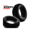 Hunky Junk Stiffy 2 Pack Cockrings - Tar Ice - Penis Enhancement