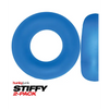 Hunky Junk Stiffy 2 Pack Cockrings - Teal Ice - Penis Enhancement