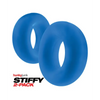 Hunky Junk Stiffy 2 Pack Cockrings - Teal Ice - Penis Enhancement