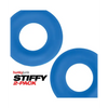 Hunky Junk Stiffy 2 Pack Cockrings - Teal Ice - Penis Enhancement