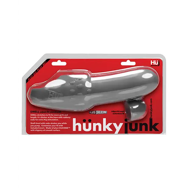 Hunky Junk Swell Adjust Fit Cocksheath - Stone - Penis Enhancement