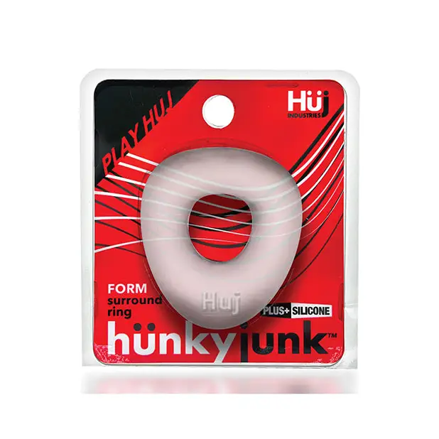Hunkyjunk Form Cock Ring - Clear Ice - Penis Enhancement