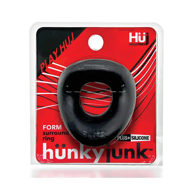 Hunkyjunk Form Cock Ring - Tar Ice - Penis Enhancement