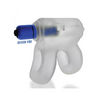 Hunkyjunk Revhammer Shaft Vibe Ring - Clear Ice w/Blue Vibe - Penis Enhancement