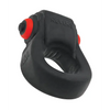 Hunkyjunk Revring Cock Ring w/Vibe - Tar w/Red Vibe - Penis Enhancement