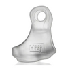 Hunkyjunk Revsling Sling w/Vibe - Clear Ice w/Blue Vibe - Penis Enhancement