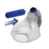 Hunkyjunk Revsling Sling w/Vibe - Clear Ice w/Blue Vibe - Penis Enhancement