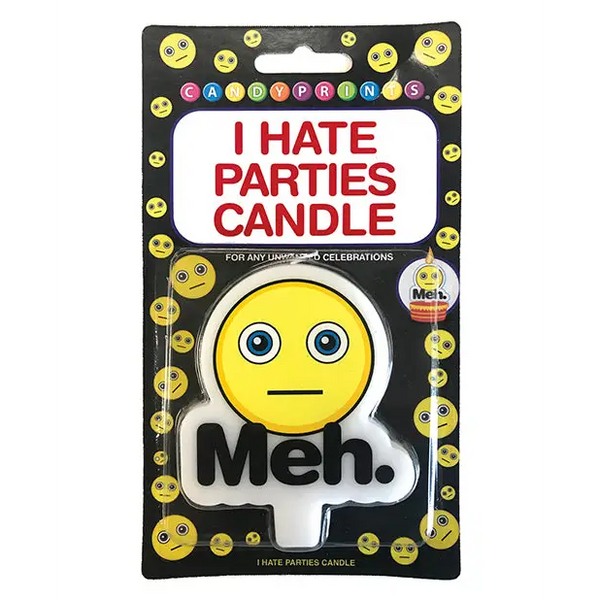 I Hate Parties Candle - Meh - Bachelorette & Party Supplies
