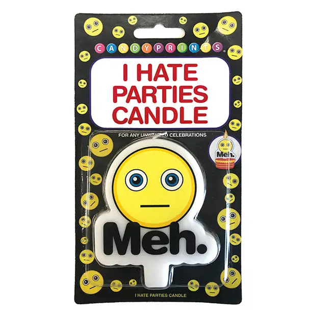 I Hate Parties Candle - Meh - Bachelorette & Party Supplies
