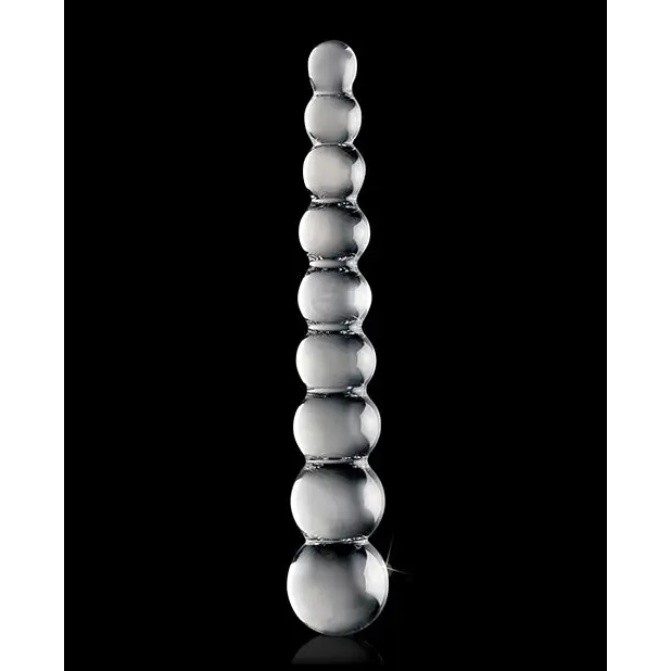 Icicles No. 2 Hand Blown Glass Massager - Clear Rippled - Dongs & Dildos