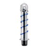 Icicles No. 20 Hand Blown Glass Vibrator Waterproof - Clear w/Blue Swirls - Dongs & Dildos