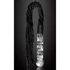 Icicles No. 38 Hand Blown Glass Handled Whip - Clear - Dongs & Dildos