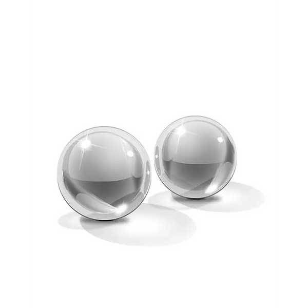 Icicles No. 42 Hand Blown Glass Medium Ben Wa Balls - Clear - Stimulators