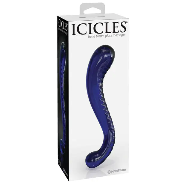 Icicles No. 70 Hand Blown Glass G-Spot Dildo - Purple - Dongs & Dildos