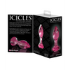 Icicles No. 79 Hand Blown Glass Diamond Butt Plug - Pink - Anal Products