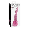 Icicles No. 86 Hand Blown Glass Massager w/Suction Cup - Pink - Dongs & Dildos