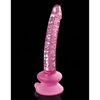 Icicles No. 86 Hand Blown Glass Massager w/Suction Cup - Pink - Dongs & Dildos