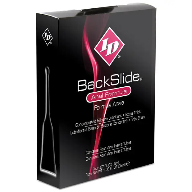 ID Backslide Anal Lubricant -.27 oz Tube Box of 4 - Lubricants
