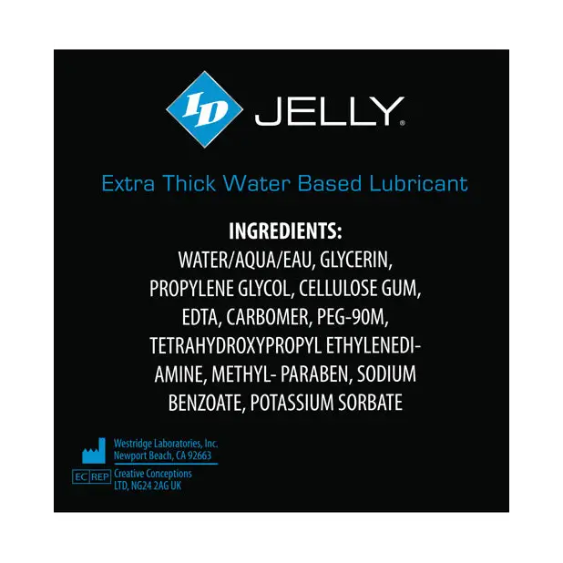 ID Jelly Lubricant Travel Tube - 2 oz - Lubricants
