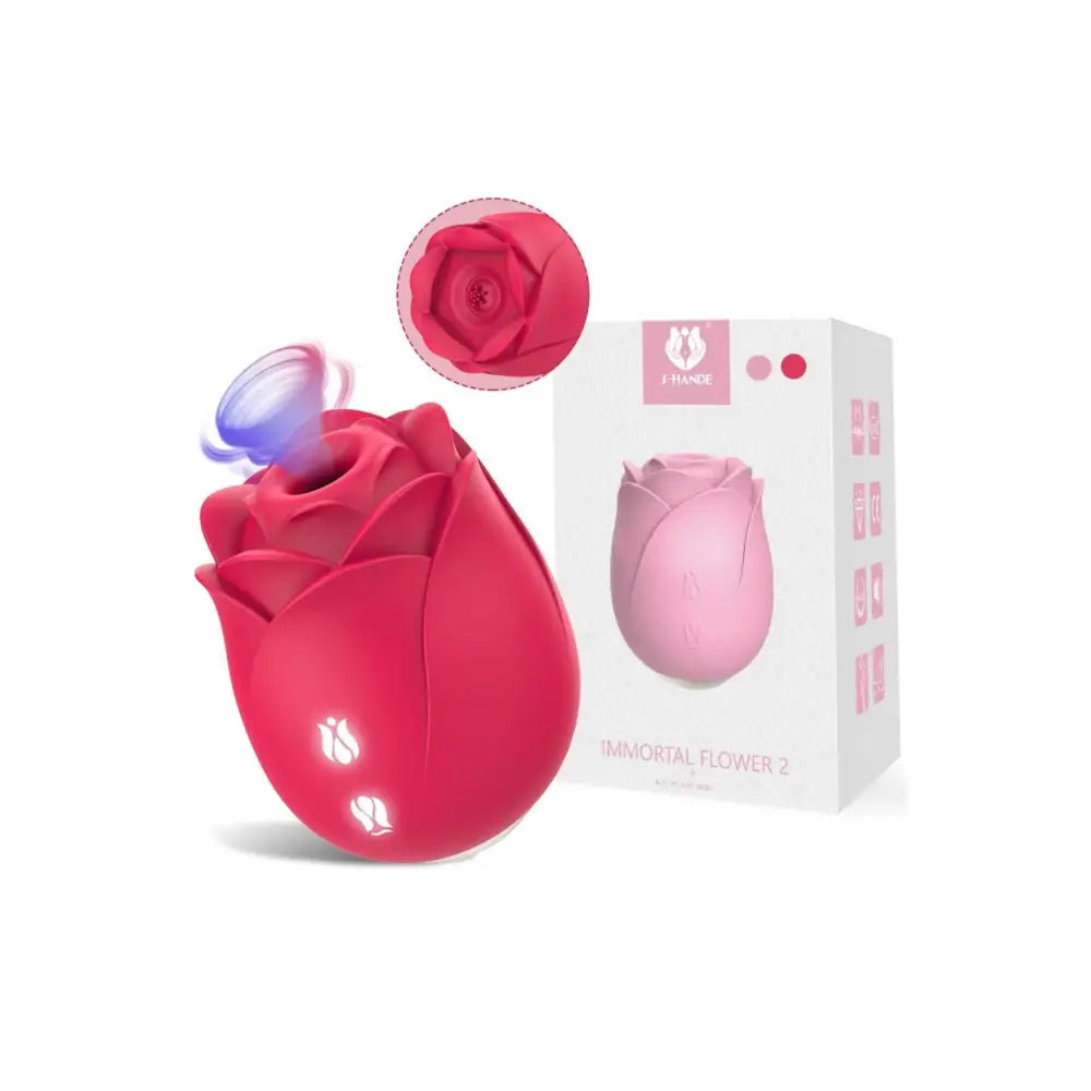 IMMORTAL ROSE Nipple Sucker & Licker: Clitoral Stimulation Vibrator