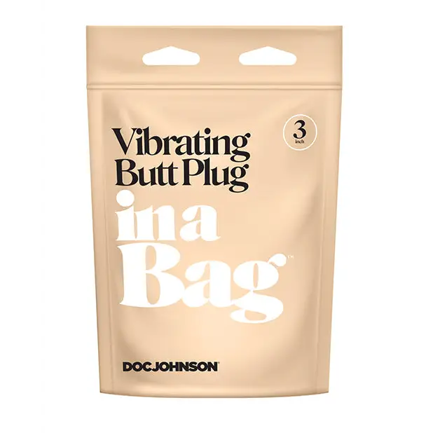 In A Bag 3 Vibrating Butt Plug - Black