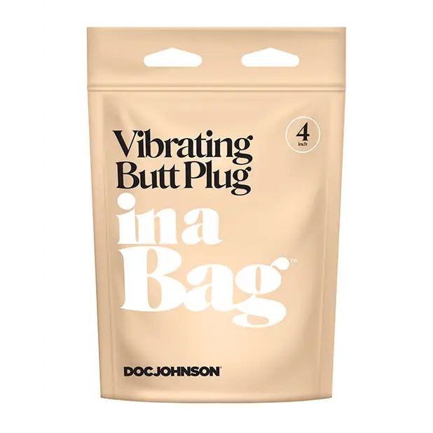 In A Bag 4 Vibrating Butt Plug - Black