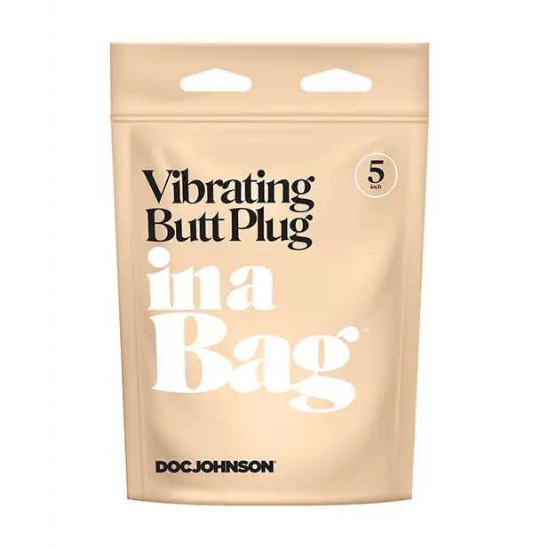 In A Bag 5 Vibrating Butt Plug - Black