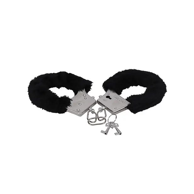 In A Bag Furry Handcuffs - Black