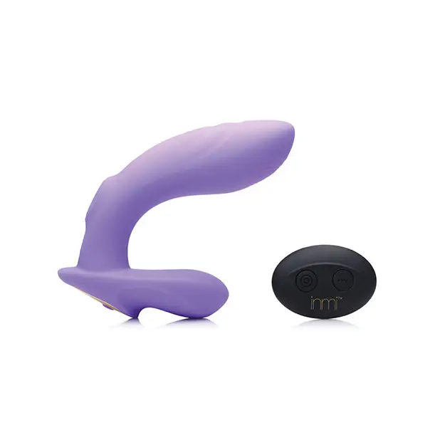 Inmi 10x G-Tap Tapping Silicone G Spot Vibrator - Purple - Stimulators