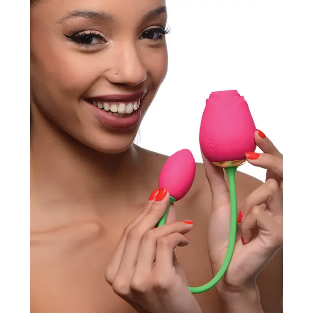 Inmi Bloomgasm 5X Suction Rose Duet - Pink - Stimulators