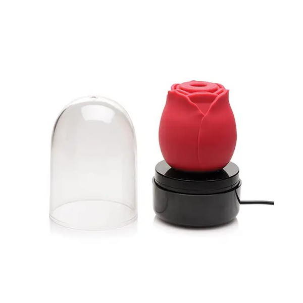 Inmi Bloomgasm Enchanted Rose 10X Clitoral Stimulator w/Case - Red - Stimulators