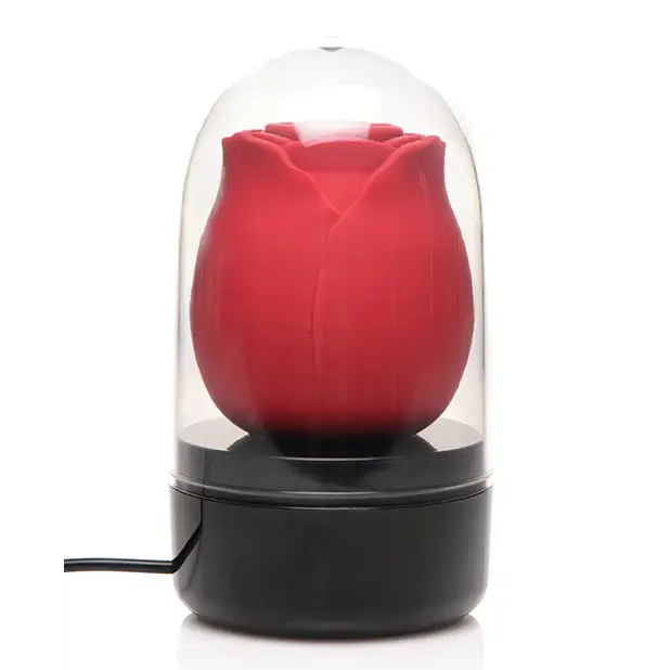 Inmi Bloomgasm Enchanted Rose 10X Clitoral Stimulator w/Case - Red - Stimulators