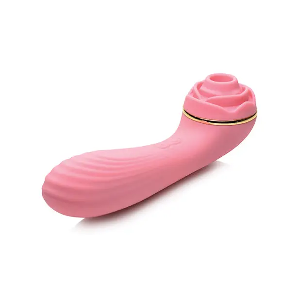 Inmi Bloomgasm Passion Petals Rose 10X Suction & Vibrator - Pink - Stimulators