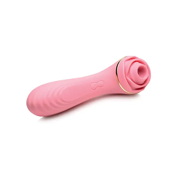 Inmi Bloomgasm Passion Petals Rose 10X Suction & Vibrator - Pink - Stimulators