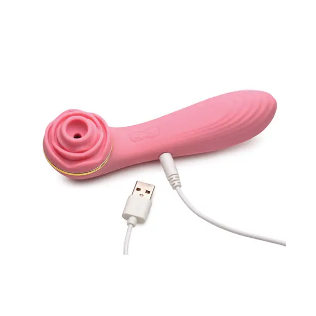 Inmi Bloomgasm Passion Petals Rose 10X Suction & Vibrator - Pink - Stimulators