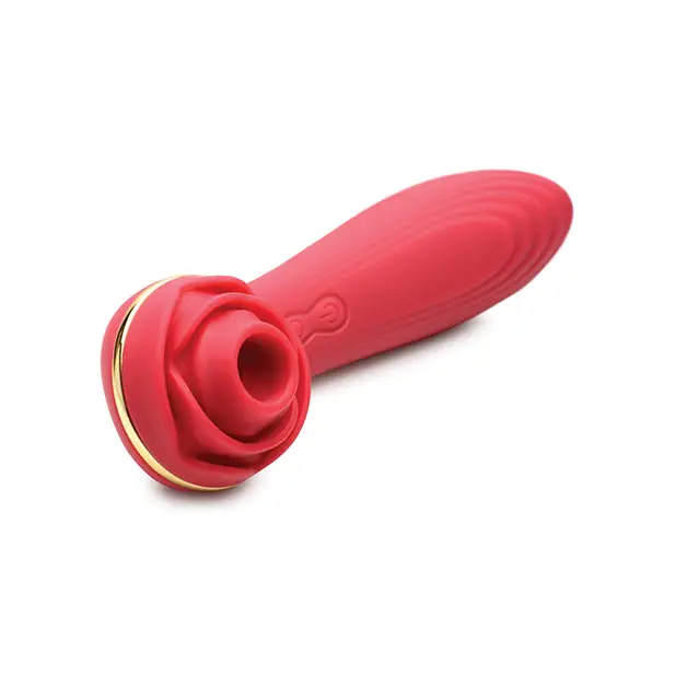 Inmi Bloomgasm Passion Petals Rose 10X Suction & Vibrator - Red - Stimulators