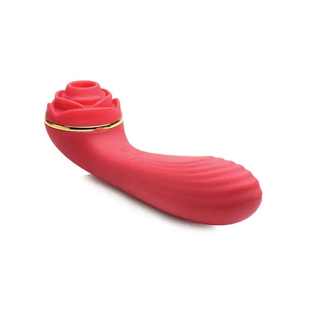 Inmi Bloomgasm Passion Petals Rose 10X Suction & Vibrator - Red - Stimulators