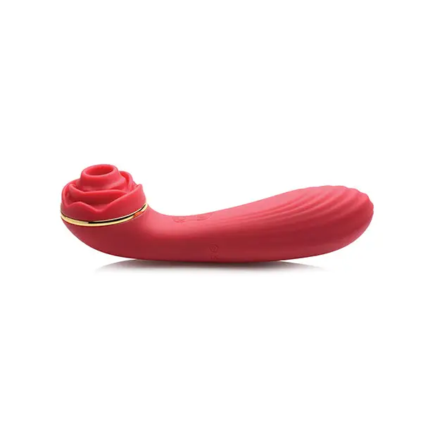 Inmi Bloomgasm Passion Petals Rose 10X Suction & Vibrator - Red - Stimulators