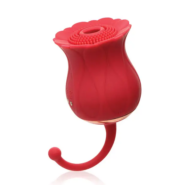 Inmi Bloomgasm Royalty Rose 10X Suction & Clit Stimulator - Red - Stimulators