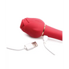 Inmi Bloomgasm Sweet Heart Rose 5X Suction & 10X Vibrator - Red - Stimulators